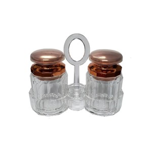 PORTA CONDIMENTOS ACRÍLICO SUPORTE 2 PÇS