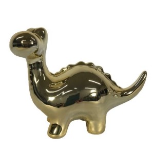 ADORNO PORCELANA DINOSSAURO 7X13X17CM