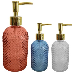 PORTA SABONETE LÍQUIDO VIDRO 19CM