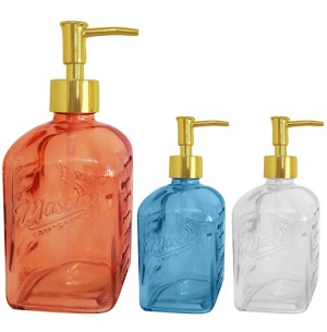 PORTA SABONETE LÍQUIDO VIDRO 19CM