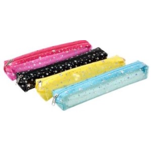 PORTA LÁPIS SLIM 21CM 1 DIVISÓRIA ESTRELAS