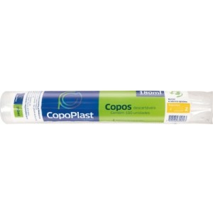COPO DESCARTÁVEL COPOPLAST 200ML 100UN