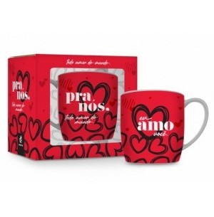 CANECA PORCELANA 300ML URBAN MEU AMOR