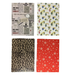 CAIXA PRESENTE 26X18X6CM KRAFT ESTAMPADA