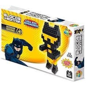 BLOCO MONTAR 64PÇS LIGA DOS DEFENSORES NOTURNO