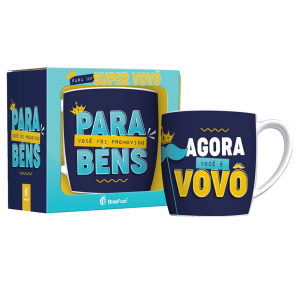 CANECA PORCELANA 300ML URBAN PROMOVIDO A VOVÔ