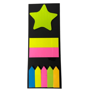 BLOCO ANOTAÇÃO ADESIVO 8X21CM 3X1 NEON