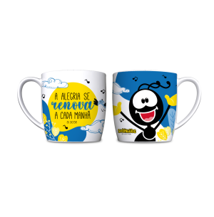 CANECA PORCELANA 300ML URBAN SMILINGUIDO ALEGRIA