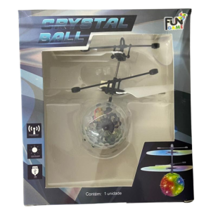 HELICÓPTERO SENSOR MÃO RECARREGÁVEL 10CM BOLA LED