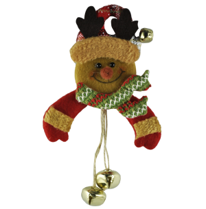 ENFEITE BONECO FELTRO GUIZO 17CM