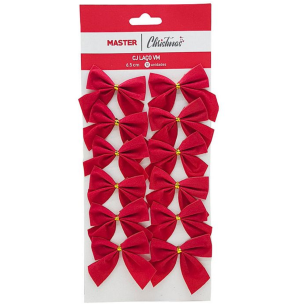  ENFEITE LAÇO 6CM 12UN