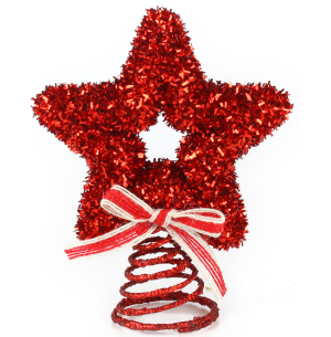PONTEIRA ESTRELA 10CM GLITTER