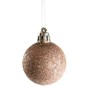 BOLA TUBO 7CM 6UN MISTA CHAMPANHE