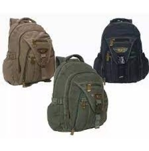 MOCHILA LONA 43CM 5 DIVISÕES