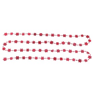 ENFEITE CORDÃO FLOCO DE NEVE 2CMX1,8M