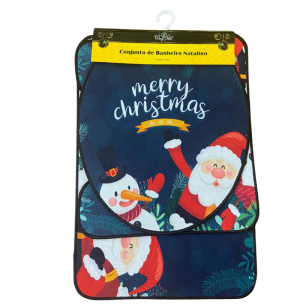 TAPETE BANHEIRO PAPAI NOEL 3PÇS