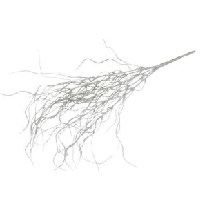 GALHO GLITTER 50CM PRATA