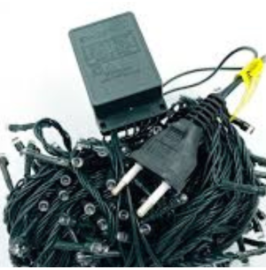 PISCA CORDÃO FIO VERDE 100 LEDS FOGUETE COR