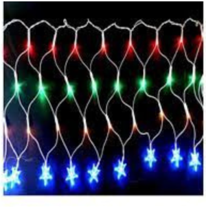 PISCA CASCATA 120 LEDS 8 FUNÇÕES ESTRELA COR