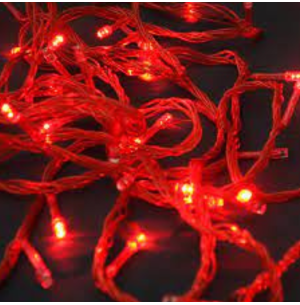 PISCA LED FIO VERMELHO 8 FUNÇÕES 100L PISCA VERMELHO