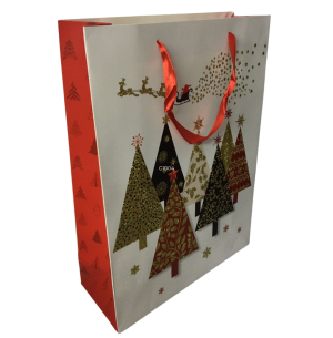 SACOLA PRESENTE 30X42CM GLITTER