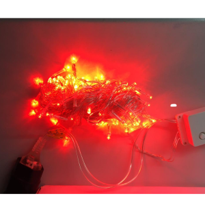 PISCA LED FIO TRANSPARENTE 8 FUNÇÕES 100L VERMELHO