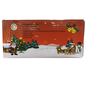 PISCA CASCATA 300 LEDS 8F BR 5M ARAME 30 BOLAS BIVOLT