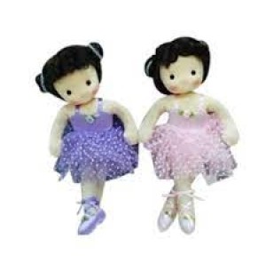 BONECA DE PANO À CORDA 34CM BAILARINA