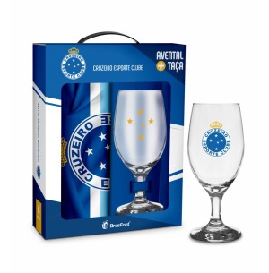 TAÇA VIDRO 330ML C/ AVENTAL CRUZEIRO