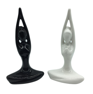 ADORNO PORCELANA YOGA 7X15X4CM