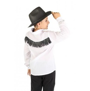 CAMISA INFANTIL TECIDO COM FRANJA TAMANHOS 4/6/8/10/12/14