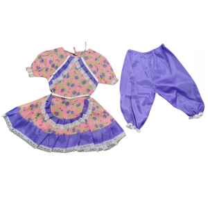 VESTIDO INF.TEC.C/ BERMUDA GRACINHA TAM.P/MG