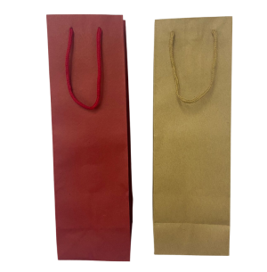 SACOLA KRAFT GARRAFA 12X35CM CORES SORTIDAS