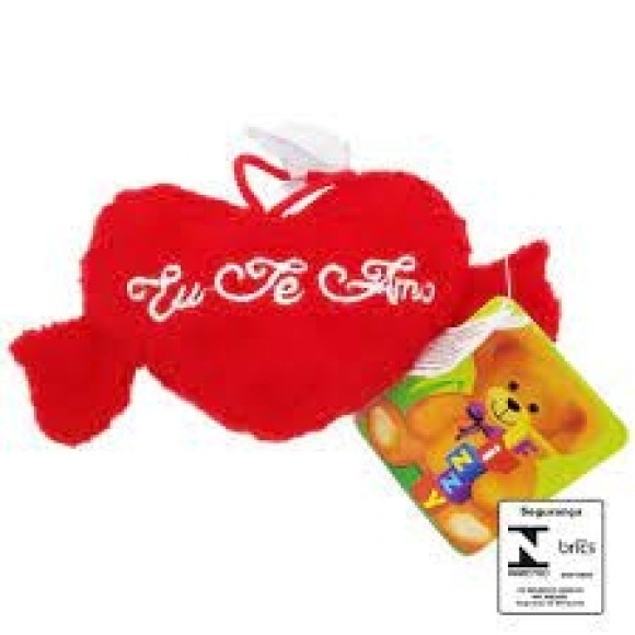 PELUCIA CORAÇÃO MÃO 12X6CM VENTOSA