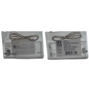 FIO FADA 20 LEDS A PILHA 2M BRANCO