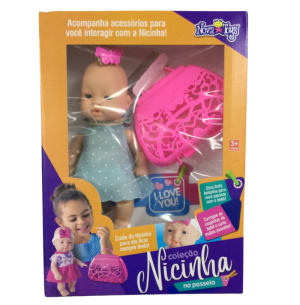 BONECA NICINHA  PASSEIO 22CM