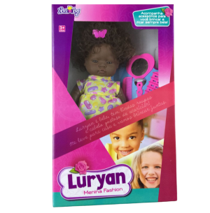 BONECA LURYAN FASHION NEGRA