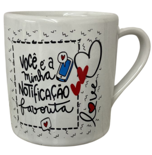 CANECA PORCELANA 300ML NAMORADO SPOT