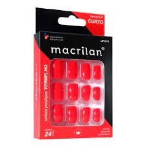 UNHA POSTIÇA 24UN CURTA VERMELHO