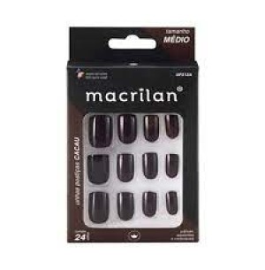 UNHA POSTIÇA 24PÇS CACAU