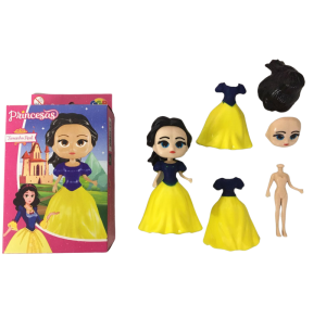 BONECA P/ MONTAR 11CM 5PÇS PRINCESA
