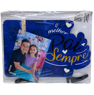 PORTA FOTO MDF 10X15CM PLACA PAI