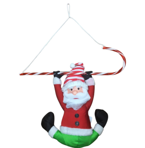 PAPAI NOEL NA CORDA 53CM C/ BENGALA