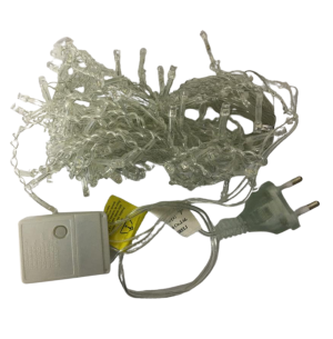 PISCA CASCATA 100 LEDS 8 FUNÇÕES AMARELO