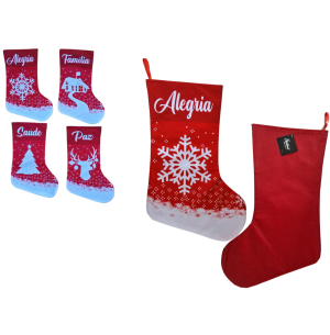 BOTA TECIDO 46CM DIZERES