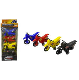 MOTO KIT FRICÇÃO DE PLÁSTICO 8CM C/ 4 UNIDADES