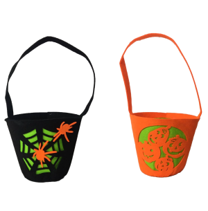 HALLOWEEN CESTA FELTRO 16X14CM