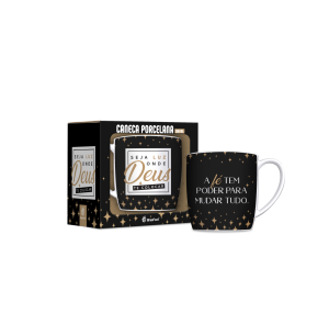 CANECA PORCELANA 300ML URBAN ONDE DEUS TE COLOCAR