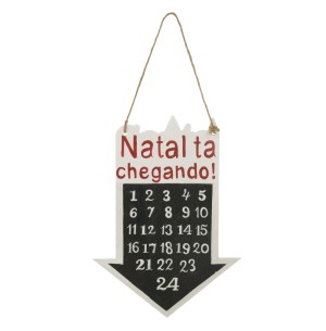 QUADRO DEC.MDF CALENDÁRIO C/GIZ 30CM