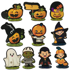 HALLOWEEN ADORNO SORT.MDF 12CM